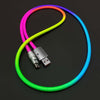 "Rainbow Chubby“ Buntes Chubby-Kabel  - Bunt