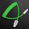"Soft Chubby" 240W Spring Silicone Fast Charge Cable - Green