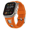 "Sports Band" Grid Hollow Silicone Band For Apple Watch - Orange