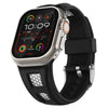 "Sports Band" Grid Hollow Silicone Band For Apple Watch - Black