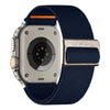Stretch Nylon Woven Watch Band for Apple Watch - Dark Blue