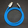 "Neon Chubby" Fast Charge Cable With Smart Light - Blue