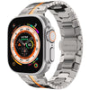 Stainless Steel Band with Butterfly Clasp for Apple Watch - TItanium Orange