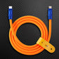 "TechnoGloss" 240W Reflective Shine Charge Cable C+Lightning