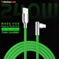 "Thin Chubby" 240W Charging Cable - 90° Elbow Design & Mirrored Connector