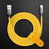 "Thin Chubby" 100W Smart Light Charging Cable With Mirrored & Frosted Connector - Yellow (Frosted connector)