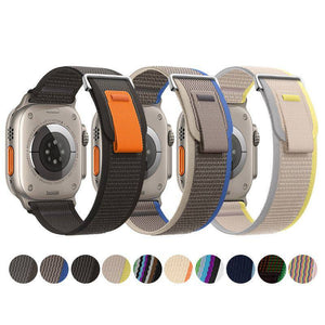 "Two-color iWatch Strap" Nylon Loop For Apple Watch