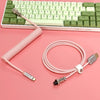 "Chubby" USB To Type C Spring Keyboard Cable - Red