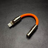 ChubbyCable U Audio Adapter - C/Lightning to 3.5mm Hi-Fi - Orange