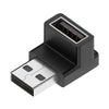 USB-A To USB-A Direction Conversion Adapter - Curved Up And Down (Reverse Side)