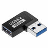 USB-A To USB-A Direction Conversion Adapter - Side Bend (Front)