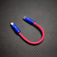 Ultra-Soft Braided 240W Color-Blocked Short Charging Cable