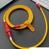 Vibrant Colours Keyboard Cable & Charging Cable - Yellow+Red