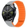 "Vibrant Sport" Colour Block Silicone Band For Samsung/Garmin/Others - Gray & Orange