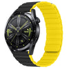 "Vibrant Sport" Colour Block Silicone Band For Samsung/Garmin/Others - Black & Yellow