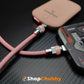 "Neon Chubby" Neon Glow Fast Charge Spring Cable with Gradient Illumination