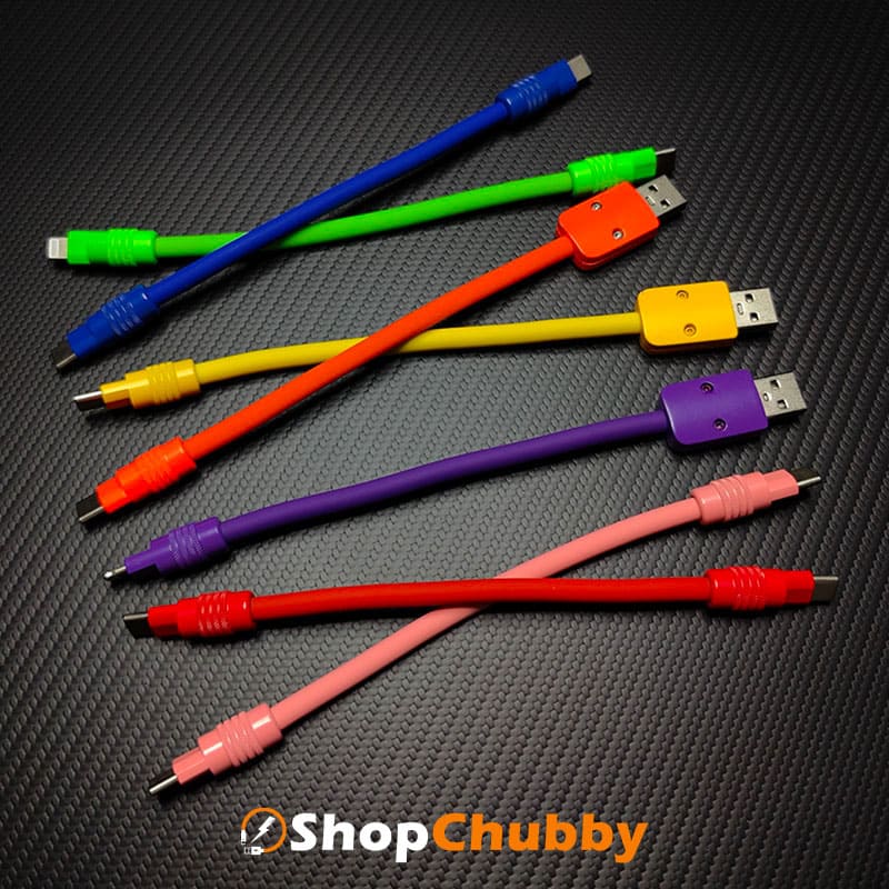 "Monochrome Chubby" Power Bank Friendly Cable - Silicone Material
