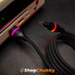 "Neon Chubby MagSnap" Magnetic Retractable Fast Charging Cable