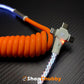 "NeonFlex Curly" 3-in-1 RGB Spring Car Cable