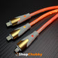 "Neon Chubby" 3-In-1 66w Gradient Colorful Luminous Fast Charging Cable