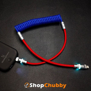 "Neon Chubby" New Spring Charge Cable