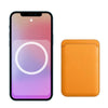 "Chubby" iPhone Leather Wallet with MagSafe - Orange Yellow