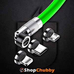 "Chubby 540°“ 3-IN-1-Schnelllade-Magnet-Chubby-Kabel – St. Patrick's Day Edition