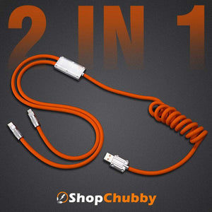「Chubby Plus」 2 IN 1 急速充電ケーブル (C+Lightning)