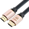 "Cyber" 2.0 HDMI Rotatable Computer Synchronization Connecting Cable - Rose gold