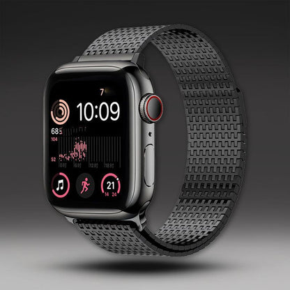 "Milanese Band" Premium Magnetic Woven Sports Breathable Stainless Steel Band For Apple Watch