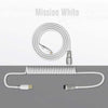 "Chubby" Custom Keyboard Charge Cable With Detachable Metal Aviator - Mission White