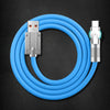 "Chubby Gamer" 180° Rotating Fast Charge Cable - Type 1 (Blue)