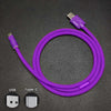 "Chubby" Solid Color Silicone Fast Charge Cable - Purple