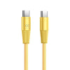 120W Braided Ultra-Fast Charging Cable - Yellow