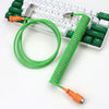 "Chubby" Colorful Aviation Plug Mechanical Keyboard Cable - Green