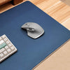 "Chubby" Leather Computer Desk Pad - Navy Blue