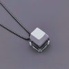 "Cyber Chic" Unzip Mechanical Keyboard Necklace - White without Light