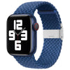 "Simple Band" Solid Color Woven Band For Apple Watch - Sea Blue