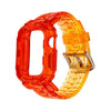 "Crystal iWatch Strap" Buntes Uhrenarmband mit Farbverlauf - Farbverlauf Orange