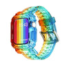 "Crystal iWatch Strap" Buntes Uhrenarmband mit Farbverlauf - Regenbogen