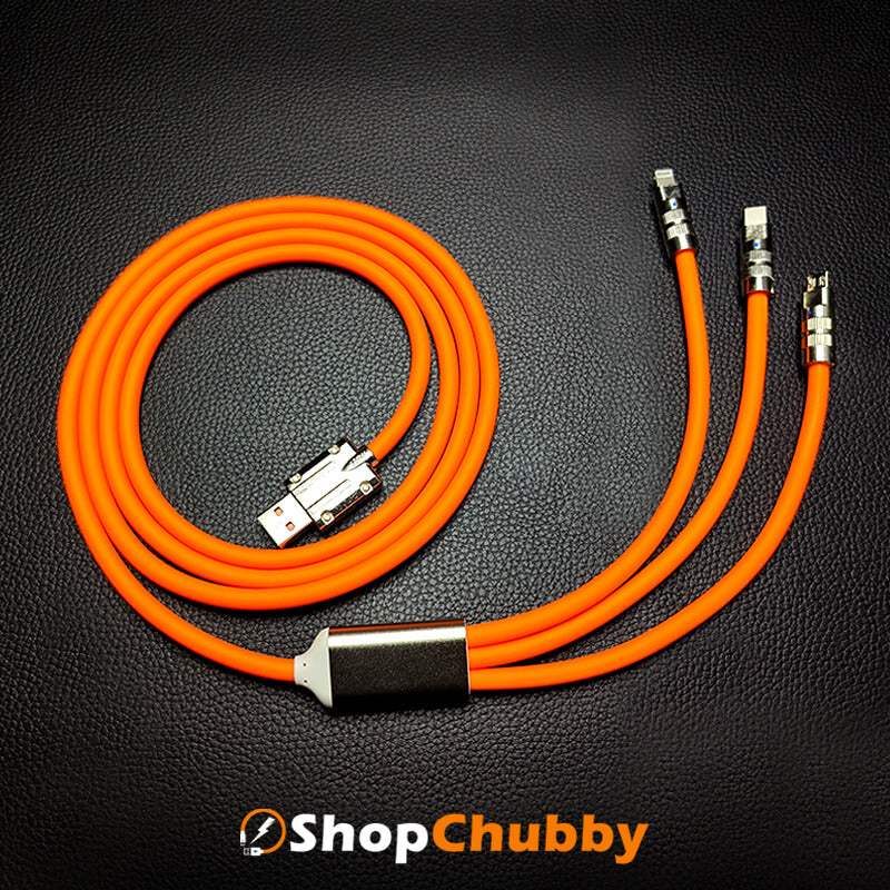 "Chubby Infinity“ 3 IN 1 Schnellladekabel (C+Lightning+Micro)
