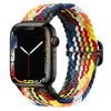 "Rainbow iWatch Strap" Colorful Nylon Braided Strap For Apple Watch - Bright Rainbow