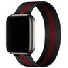 "Milanese Band" Metal Magnetic Band For Apple Watch - Black Red