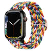 "Rainbow iWatch Strap" Colorful Nylon Braided Strap For Apple Watch - Yellow Rainbow