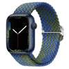 "Stripe Band" Nylon Braided Band For Apple Watch - Blue Green