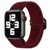 "Stripe Band" Nylon Braided Band For Apple Watch - Striped Red