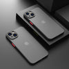 Transparent Thin Heat Dissipation Simple iPhone Case - Black