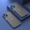 Transparent Thin Heat Dissipation Simple iPhone Case - Blue