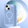 "Chubby“ atmungsaktive und wärmeableitende magnetische iPhone-Hülle - Blau