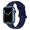 "Breathable Band" Silicone Adjustable Band For Apple Watch - Blue